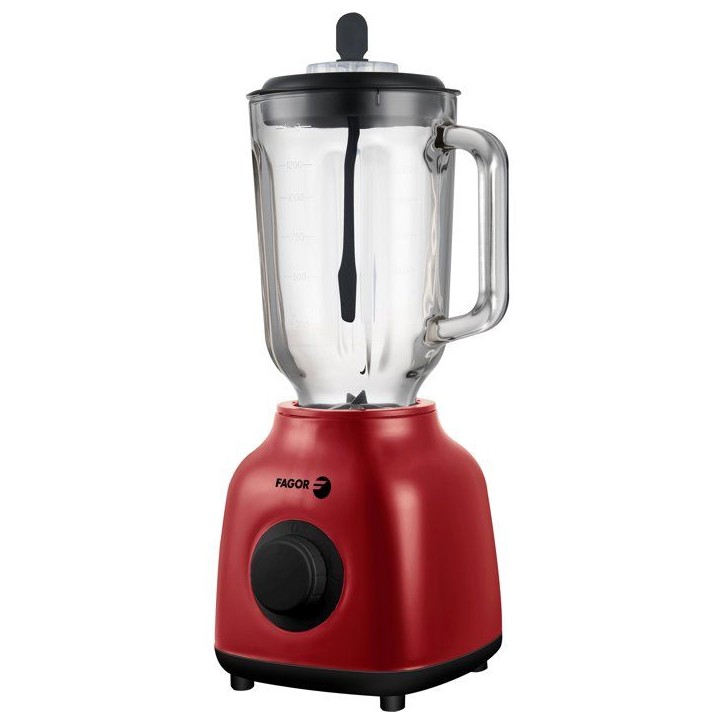 Blender 2-en-1 - FAGOR - FGB2153 - 400 W - Bol en verre gradué 1,5 L - Rouge Blender 2-en-1 - FAGOR - FGB2153 - 400 W - Bol en verre gradué 1,5 L - Rouge