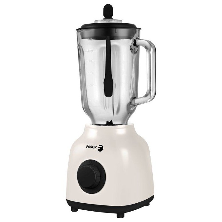 Blender 2-en-1 - FAGOR - FGC2160 - 400 W - Bol en verre gradué 1,5 L - Creme