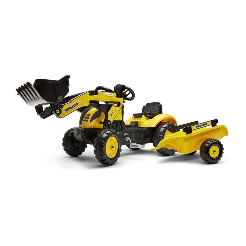 Tractopelle a pédales Komatsu - FALK - Pelle frontale et Remorque - 1