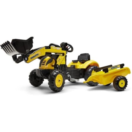 Tractopelle a pédales Komatsu - FALK - Pelle frontale et Remorque - 1