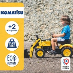 Tractopelle a pédales Komatsu - FALK - Pelle frontale et Remorque - 1