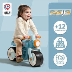 Draisienne Moto Premier - FALK - Avec roues silencieuses - Bleu - 75%