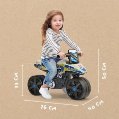 Draisienne Moto Police - FALK - Larges roues et Guidon directionnel -