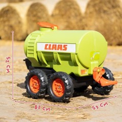 Remorque Citerne Claas - FALK - Capacité 30L - Vert - Adaptable avec
