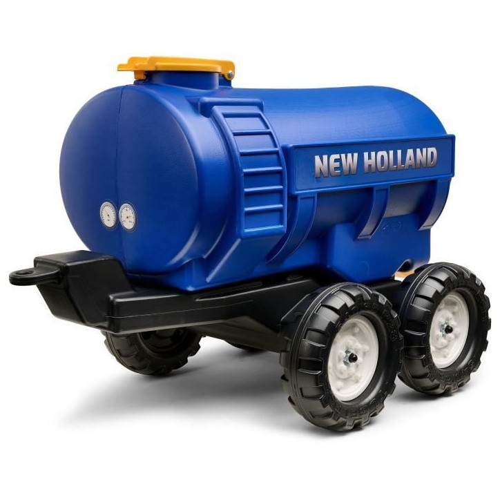 Remorque Citerne New Holland - FALK - Capacité 30L - Bleu- Adaptable avec les tracteurs FALK 3-7 ans - 100% Fabriqué en France Remorque Citerne New Holland - FALK - Capacité 30L - Bleu- Adaptable avec les tracteurs FALK 3-7 ans - 100% Fabriqué en France