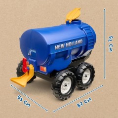 Remorque Citerne New Holland - FALK - Capacité 30L - Bleu- Adaptable