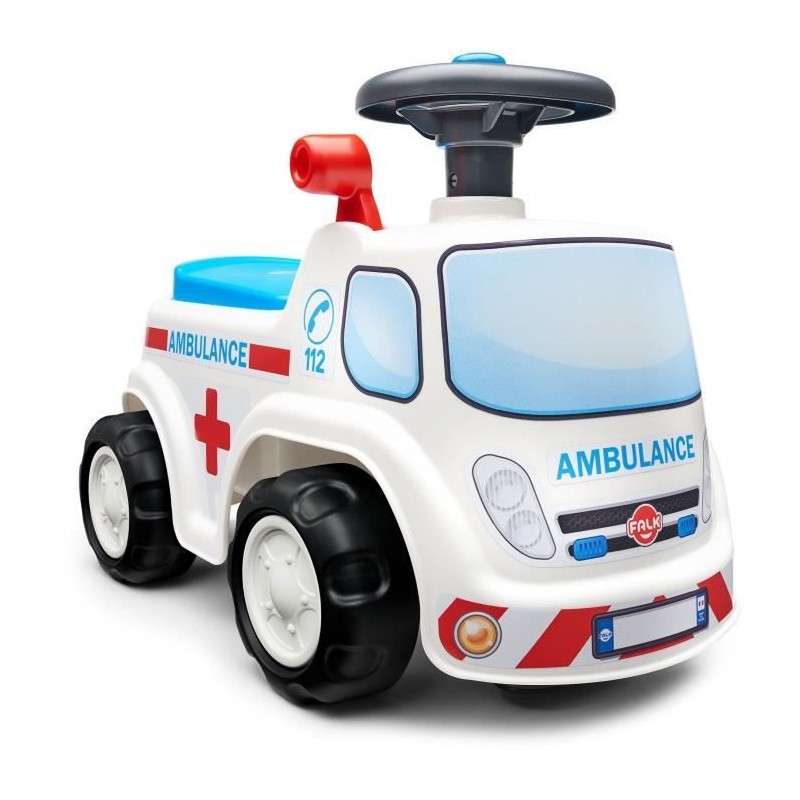 Porteur Ambulance - FALK - Avec assise ouvrante et volant directionnel