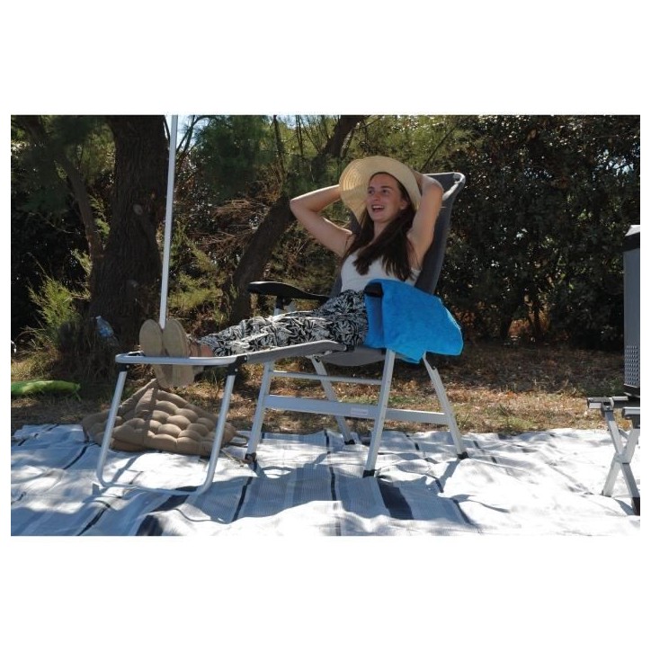 Fauteuil aluminium - BAYA SUN - Confort Maxi - Gris Fauteuil aluminium - BAYA SUN - Confort Maxi - Gris