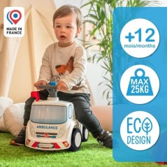 Porteur Ambulance - FALK - Avec assise ouvrante et volant directionnel