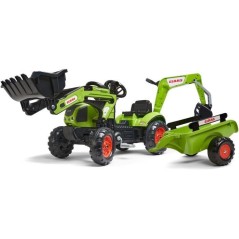 Tractopelle Claas - FALK - Volant directionnel, Excavatrice et Remorqu