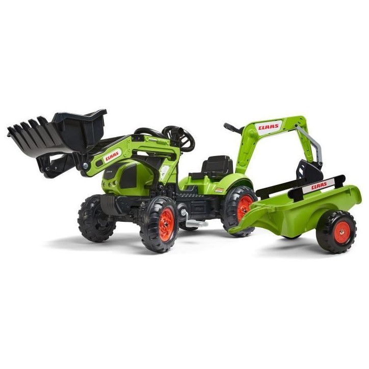 Tractopelle Claas - FALK - Volant directionnel, Excavatrice et Remorque - Fabriqué en France - 60% de plastique recyclé - Des Tractopelle Claas - FALK - Volant directionnel, Excavatrice et Remorque - Fabriqué en France - 60% de plastique recyclé - Des