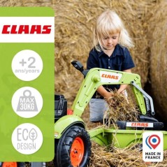 Tractopelle Claas - FALK - Volant directionnel, Excavatrice et Remorqu