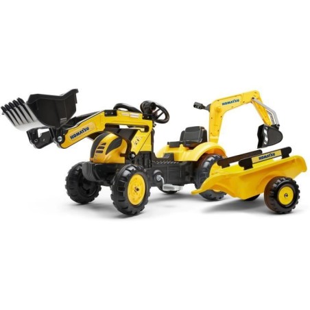Tractopelle a pédales Komatsu - FALK - Pelle frontale & Excavatrice -