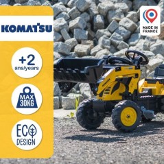 Tractopelle a pédales Komatsu - FALK - Pelle frontale & Excavatrice -