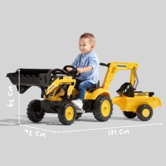 Tractopelle a pédales Komatsu - FALK - Pelle frontale & Excavatrice -