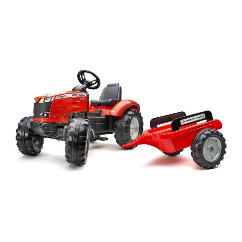 Tracteur a pédales Massey Ferguson - FALK - Volant directionnel, Remo