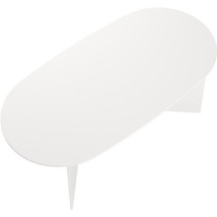Table a Manger FAMILY - Blanc Mat - Ovale - 6 places - 200 x 100 x 76