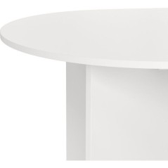 Table a Manger FAMILY - Blanc Mat - Ovale - 6 places - 200 x 100 x 76