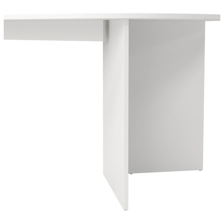 Table a Manger FAMILY - Blanc Mat - Ovale - 6 places - 200 x 100 x 76 cm