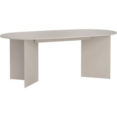 Table a Manger FAMILY – Beige Cachemire - Ovale - 6 places - 200 x 1
