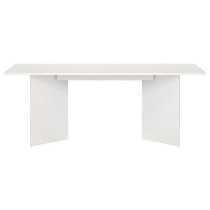 Table a Manger FAMILY - Blanc Mat - Rectangulaire - 6 personnes - 200 x 90 x 76 cm Table a Manger FAMILY - Blanc Mat - Rectangulaire - 6 personnes - 200 x 90 x 76 cm