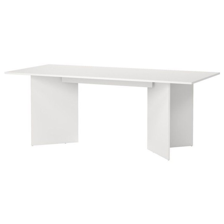 Table a Manger FAMILY - Blanc Mat - Rectangulaire - 6 personnes - 200 x 90 x 76 cm Table a Manger FAMILY - Blanc Mat - Rectangulaire - 6 personnes - 200 x 90 x 76 cm