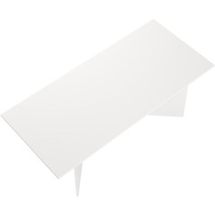 Table a Manger FAMILY - Blanc Mat - Rectangulaire - 6 personnes - 200