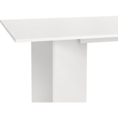 Table a Manger FAMILY - Blanc Mat - Rectangulaire - 6 personnes - 200