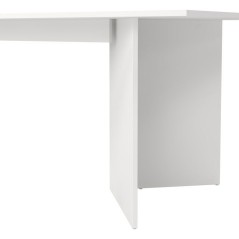 Table a Manger FAMILY - Blanc Mat - Rectangulaire - 6 personnes - 200