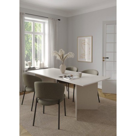 Table a Manger FAMILY - Beige Cachemire - Rectangulaire - 6 personnes