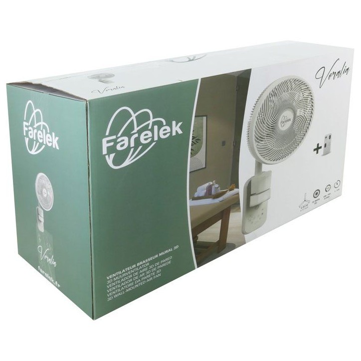 Ventilateur - Mural - FARELEK - Voralia Ø30 cm - 36 W