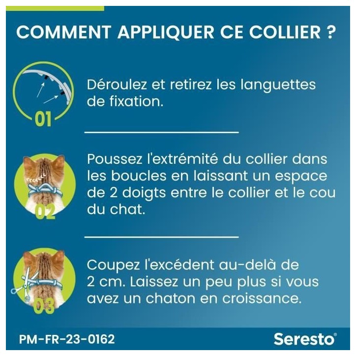 SERESTO Chat Collier Anti-Puces et Anti-Tiques - Protection 7a 8 mois SERESTO Chat Collier Anti-Puces et Anti-Tiques - Protection 7a 8 mois