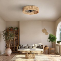 Ventilateur - Plafonnier - FARELEK - Alyzia 40 cm - Moteur DC