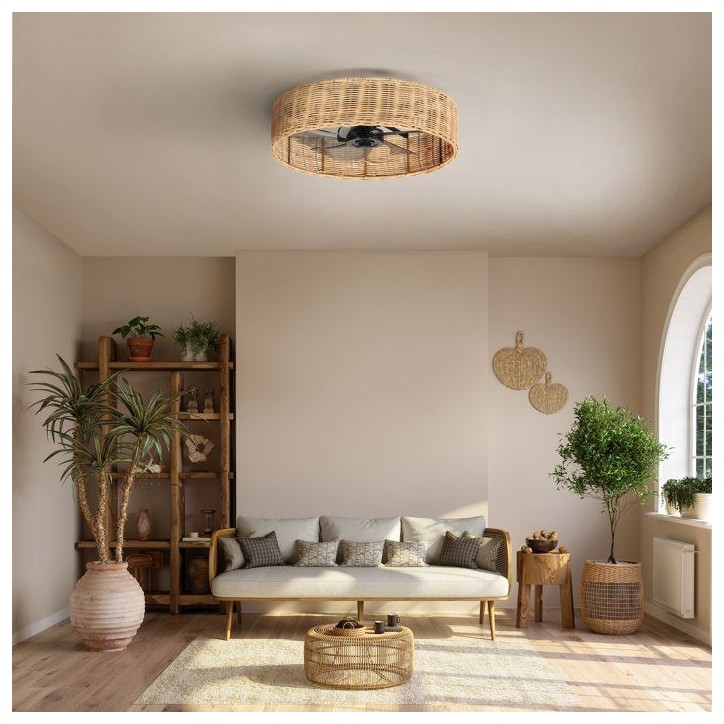 Ventilateur - Plafonnier - FARELEK - Alyzia 40 cm - Moteur DC Ventilateur - Plafonnier - FARELEK - Alyzia 40 cm - Moteur DC