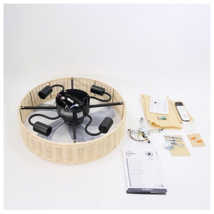 Ventilateur - Plafonnier - FARELEK - Alyzia 40 cm - Moteur DC Ventilateur - Plafonnier - FARELEK - Alyzia 40 cm - Moteur DC