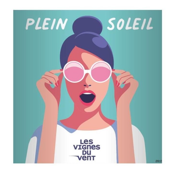 Les Vignes du vin Plein Soleil 2024 Côtes Catalanes - Vin rosé de Languedoc
