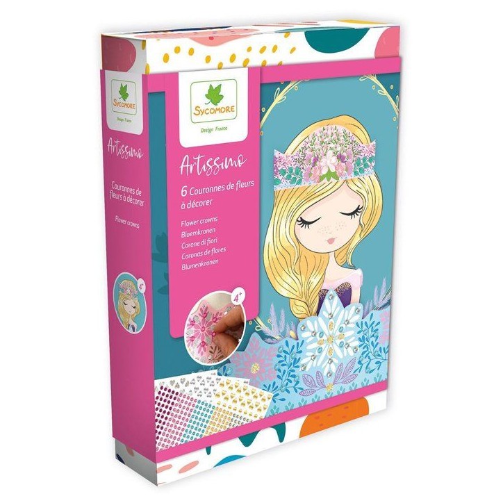 Lot de 6 couronnes de Princesses a décorer - SYCOMORE - Loisirs créatifs - Pour enfants a partir de 4 ans Lot de 6 couronnes de Princesses a décorer - SYCOMORE - Loisirs créatifs - Pour enfants a partir de 4 ans