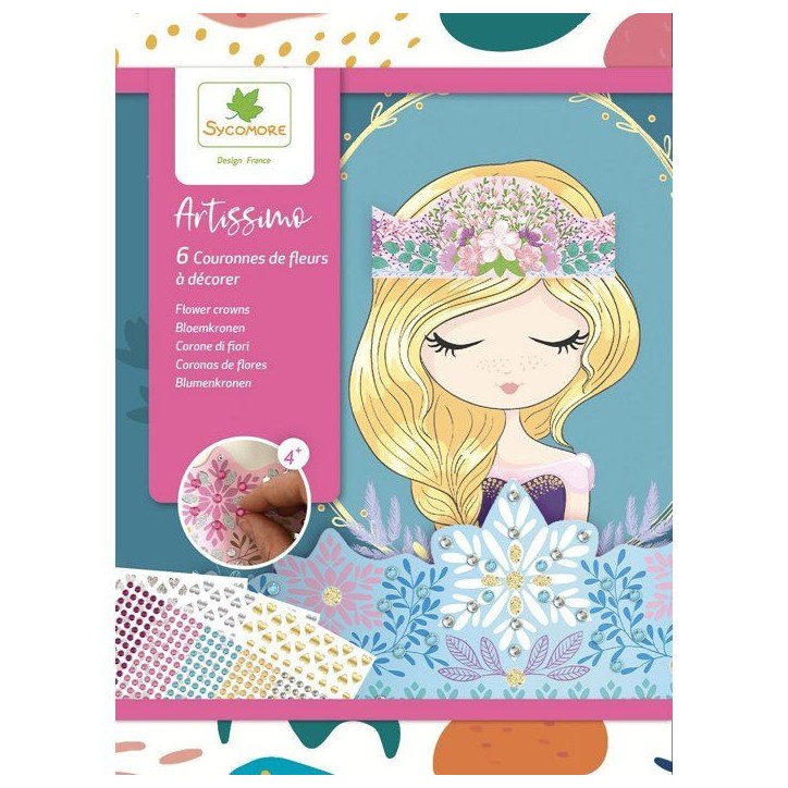 Lot de 6 couronnes de Princesses a décorer - SYCOMORE - Loisirs créatifs - Pour enfants a partir de 4 ans Lot de 6 couronnes de Princesses a décorer - SYCOMORE - Loisirs créatifs - Pour enfants a partir de 4 ans