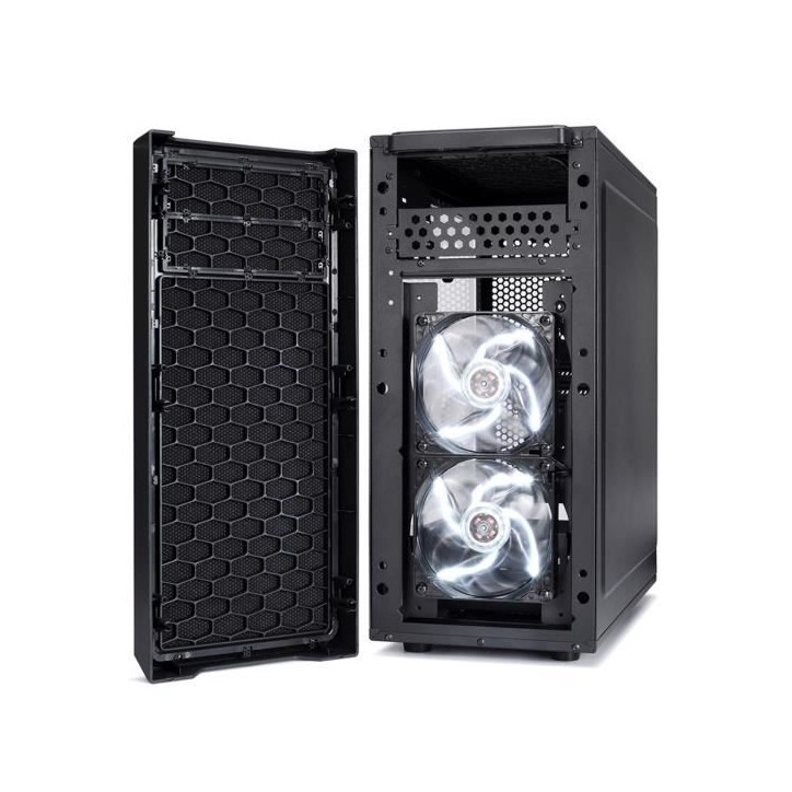 FRACTAL DESIGN BOITIER PC Focus G - Moyen Tour - Noir - Verre trempé - Format ATX (FD-CA-FOCUS-BK-W) FRACTAL DESIGN BOITIER PC Focus G - Moyen Tour - Noir - Verre trempé - Format ATX (FD-CA-FOCUS-BK-W)