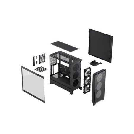 Boitier PC - FRACTAL DESIGN - FD-C-POA2A-03 - Pop 2 Air TG RGB - Format ATX - 3 ventilateurs a pales profilées - Noir