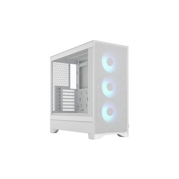 Boitier PC - FRACTAL DESIGN - FD-C-POA2A-04 - Pop 2 Air TG RGB - Format ATX - 3 ventilateurs a pales profilées - Blanc Boitier PC - FRACTAL DESIGN - FD-C-POA2A-04 - Pop 2 Air TG RGB - Format ATX - 3 ventilateurs a pales profilées - Blanc