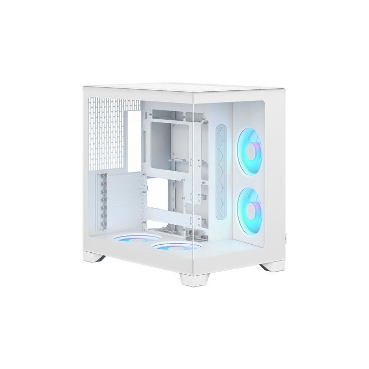 Boîtier PC - FRACTAL DESIGN - FD-C-POV2A-03 Pop 2 Vision White RGB - Panneau vitré - Éclairage RGB - ATX - Blanc Boîtier PC - FRACTAL DESIGN - FD-C-POV2A-03 Pop 2 Vision White RGB - Panneau vitré - Éclairage RGB - ATX - Blanc