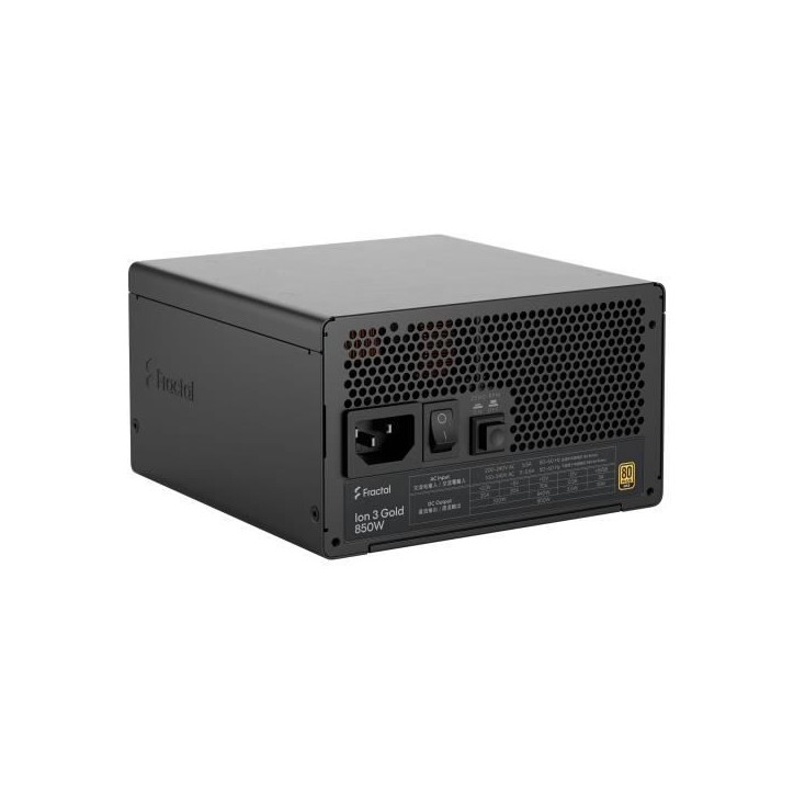 FRACTAL DESIGN - Ion 3 Gold 850W Black (EU Cord) - Alimentation ATX12V 3.1 - 850 W FRACTAL DESIGN - Ion 3 Gold 850W Black (EU Cord) - Alimentation ATX12V 3.1 - 850 W