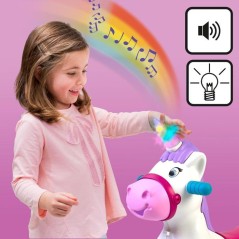 Trotteur 2-en-1 Licorne - FEBER - Baby Unicorn - Avec sons et lumieres