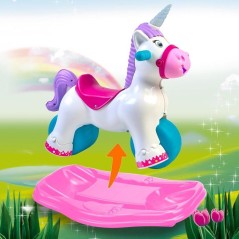 Trotteur 2-en-1 Licorne - FEBER - Baby Unicorn - Avec sons et lumieres