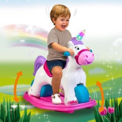 Trotteur 2-en-1 Licorne - FEBER - Baby Unicorn - Avec sons et lumieres