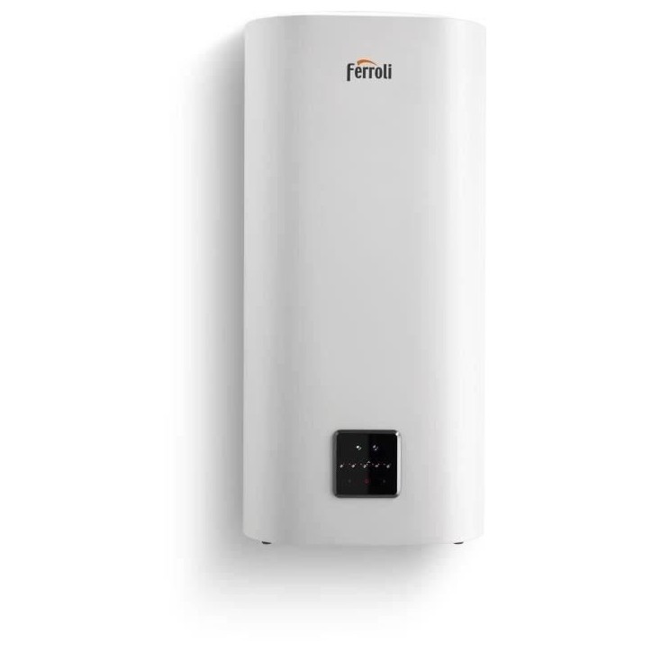 Chauffe-eau électrique FERROLI TITANO TWIN 100L - Plat - Multiposition - Blanc Chauffe-eau électrique FERROLI TITANO TWIN 100L - Plat - Multiposition - Blanc