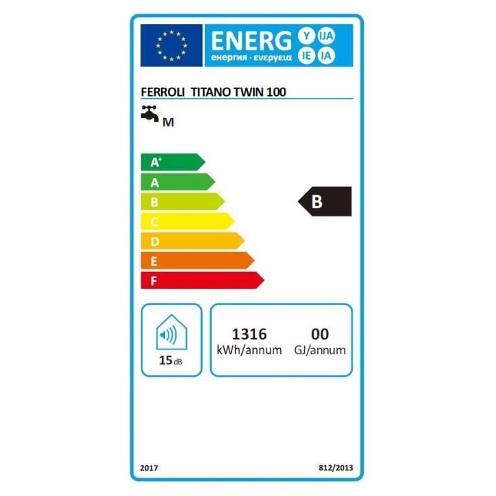 Chauffe-eau électrique FERROLI TITANO TWIN 100L - Plat - Multiposition - Blanc Chauffe-eau électrique FERROLI TITANO TWIN 100L - Plat - Multiposition - Blanc