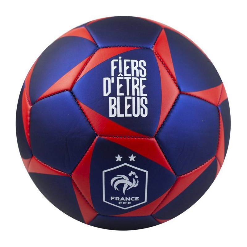 Ballon de football - FFF - Jersey supreme - T5 - Bleu/rouge