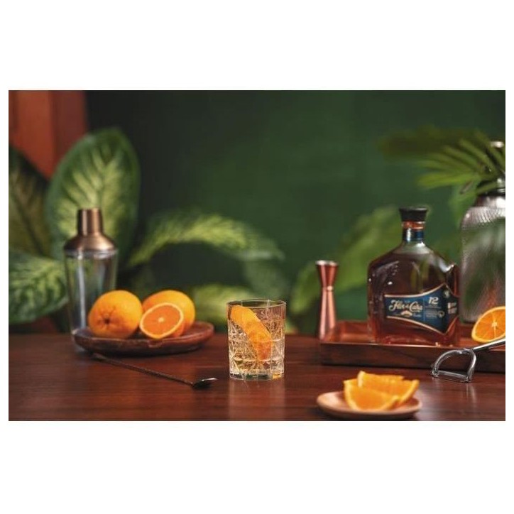 Flor de Caña - 12 ans - Coffret Rhum 40,0% Vol. 70cl + 1 verre